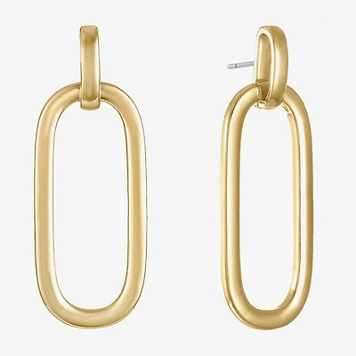 Liz Claiborne Doorknocker Womens Hypoallergenic Drop Earrings