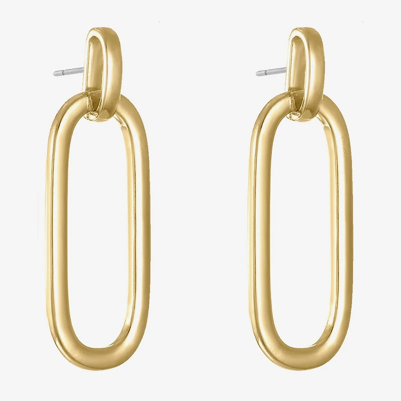 Liz Claiborne Doorknocker Womens Hypoallergenic Drop Earrings