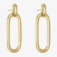 Liz Claiborne Doorknocker Womens Hypoallergenic Drop Earrings