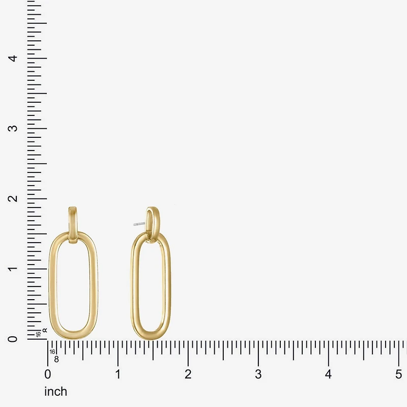 Liz Claiborne Doorknocker Womens Hypoallergenic Drop Earrings