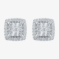Diamond Blossom 1/4 CT. T.W. Natural White Diamond 10K Gold 8mm Stud Earrings