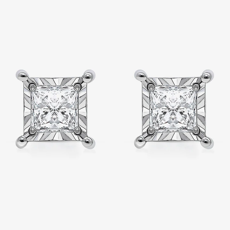 (I / I1) 2 CT. T.W. Lab Grown White Diamond 10K Gold 8.5mm Stud Earrings