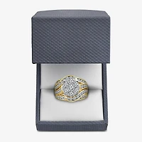 Round 3 CT.T.W. Natural Diamond Side Stone Engagement Ring in 10K or 14K Gold