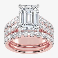 (G-H / Vs2-Si1) Womens 7 Ct.T.W. Lab Grown White Diamond 14K Gold Side Stone Bridal Set