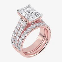 (G-H / Vs2-Si1) Womens 7 Ct.T.W. Lab Grown White Diamond 14K Gold Side Stone Bridal Set