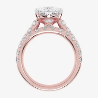(G-H / Vs2-Si1) Womens 7 Ct.T.W. Lab Grown White Diamond 14K Gold Side Stone Bridal Set