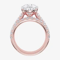 (G-H / Vs2-Si1) Womens 7 Ct.T.W. Lab Grown White Diamond 14K Gold Side Stone Bridal Set