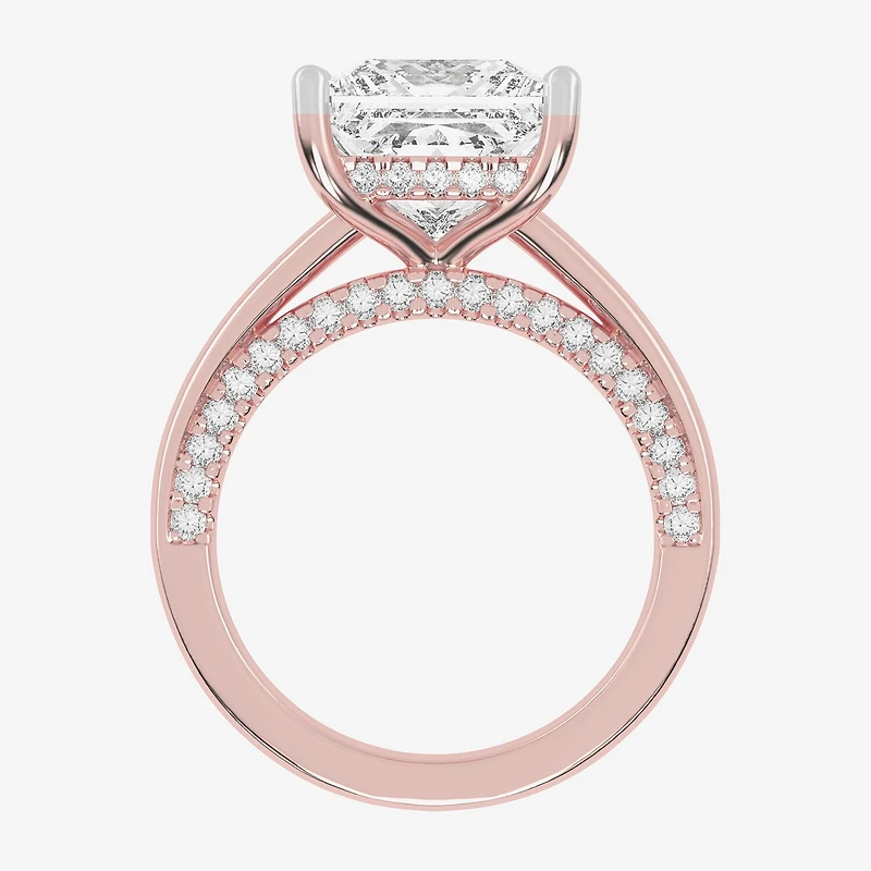 5 1/2 CT. T.W. Lab-Grown (G-H / Vs2-Si1) Diamond Princess-cut Solitaire Engagement Ring 14K Gold