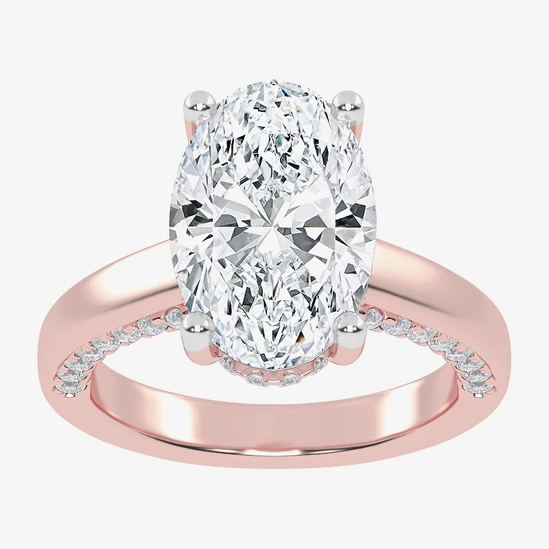 G-H / Vs2-Si1) Womens / CT. T.W. Lab Grown White Diamond 14K Gold Solitaire Engagement Ring