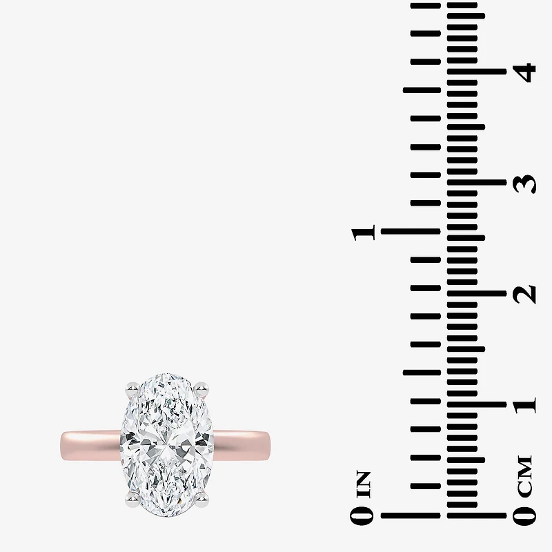 G-H / Vs2-Si1) Womens / CT. T.W. Lab Grown White Diamond 14K Gold Solitaire Engagement Ring