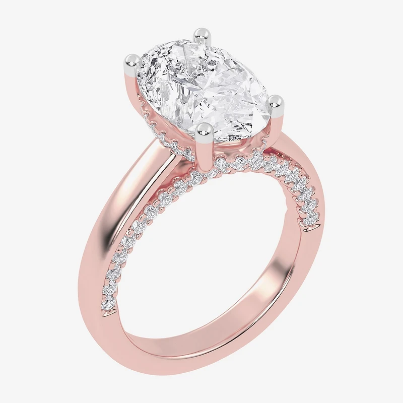 G-H / Vs2-Si1) Womens / CT. T.W. Lab Grown White Diamond 14K Gold Solitaire Engagement Ring