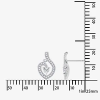 Diamonart Womens Cubic Zirconia Sterling Silver Heart 2-pc. Jewelry Set