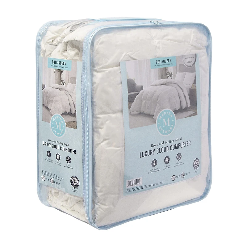Martha Stewart Luxury Cloud All Seasons Warmth Down & Feather Blend Comforter