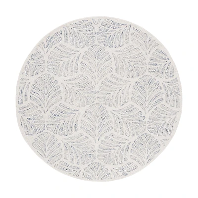 Martha Stewart Char Floral Hand Tufted 6' X Indoor Round Area Rug