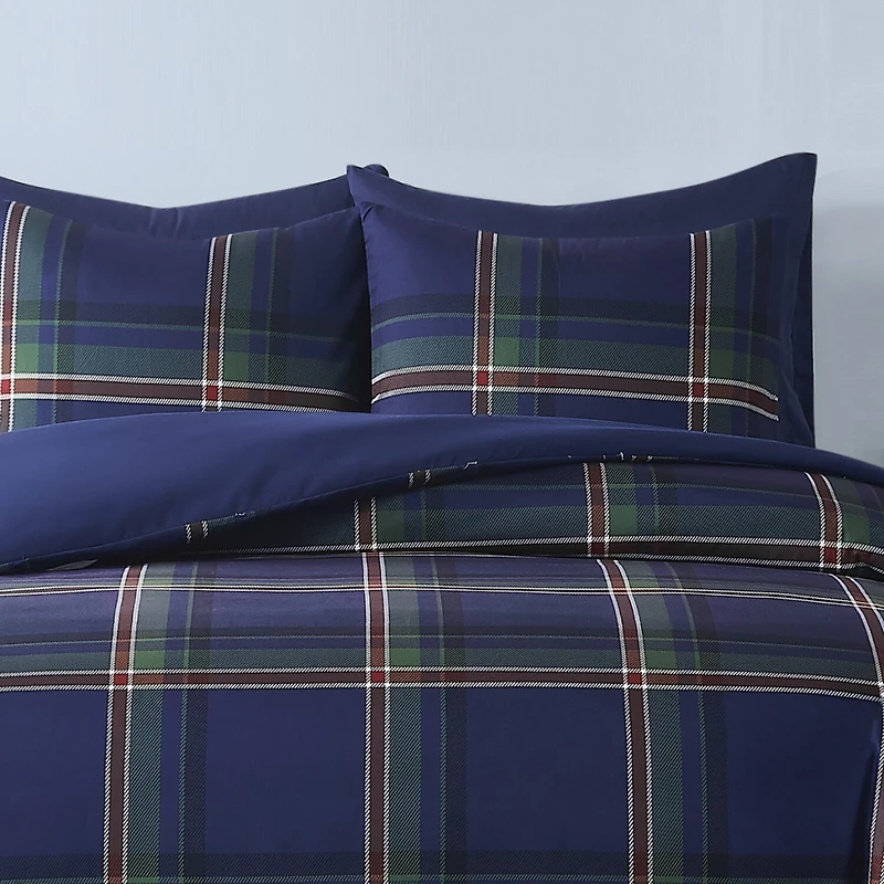 Truly Soft Bronson Plaid Midweight Comforter Set