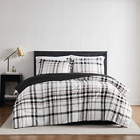 London Fog Charlotte Plaid Midweight Comforter Set