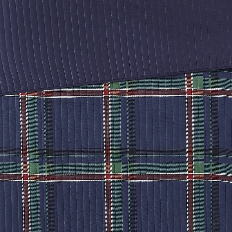 Truly Soft Bronson Plaid Quilt Set