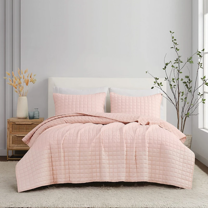 Brooklyn Loom Flax Linen 3-pc. Quilt Set