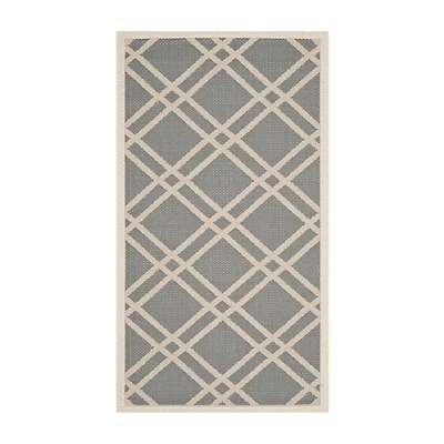 Safavieh Courtyard Collection Hannah Geometric Indoor/Outdoor Area Rug