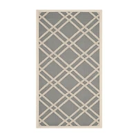 Safavieh Courtyard Collection Hannah Geometric Indoor/Outdoor Area Rug