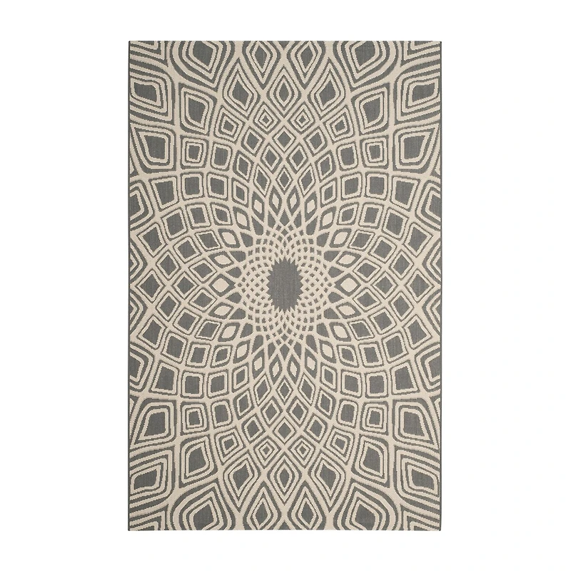 Safavieh Courtyard Collection Jacinth Geometric Indoor/Outdoor Area Rug