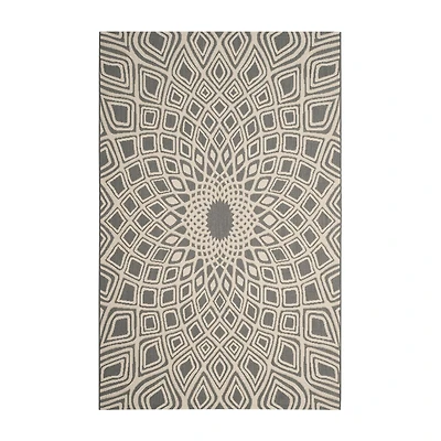 Safavieh Courtyard Collection Jacinth Geometric Indoor/Outdoor Area Rug