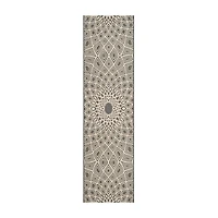 Safavieh Courtyard Collection Jacinth Geometric Indoor/Outdoor Runner Rug