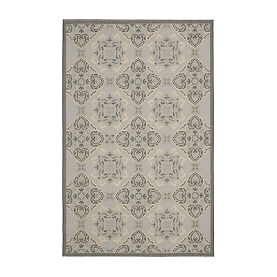 Safavieh Courtyard Collection Jesper Floral Indoor/Outdoor Area Rug