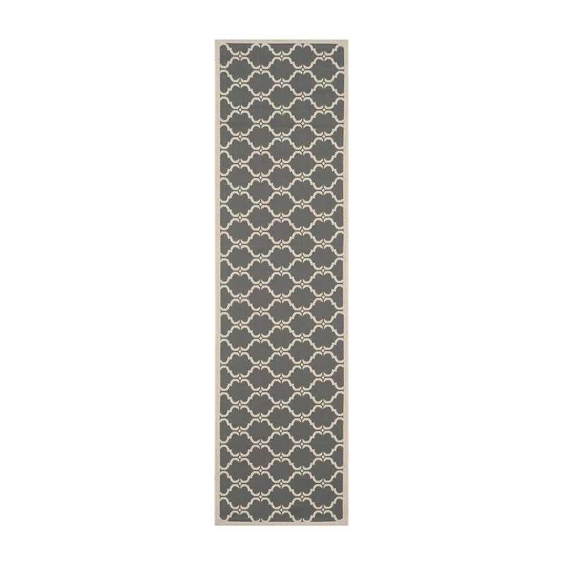 Safavieh Courtyard Collection Jobeth Geometric Indoor/Outdoor Runner Rug