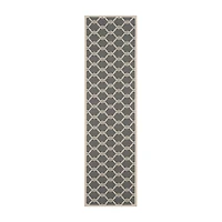 Safavieh Courtyard Collection Jobeth Geometric Indoor/Outdoor Runner Rug