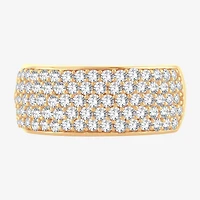 (H-I / I1) Womens 1 1/2 CT. T.W. Lab Grown White Diamond 10K Gold Anniversary Band