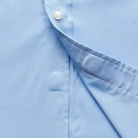 Stafford Smart Tech Magna Ready® Mens Regular Fit Easy-on + Easy-off Sensory Friendly Adaptive Stretch Fabric Wrinkle Free Long Sleeve Dress Shirt