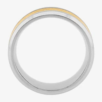 Mens Two-Tone Celtic Dragon Wedding Band