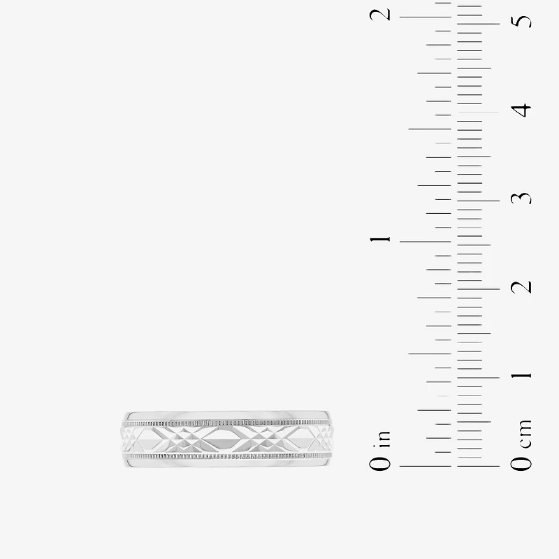 Mens Sterling Silver Wedding Band