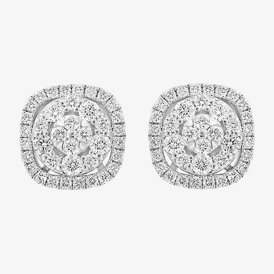 Effy Final Call 5/8 CT. T.W. Natural White Diamond 14K Gold 9.3mm Cushion Stud Earrings