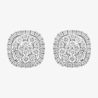 Effy Final Call 5/8 CT. T.W. Natural White Diamond 14K Gold 9.3mm Cushion Stud Earrings