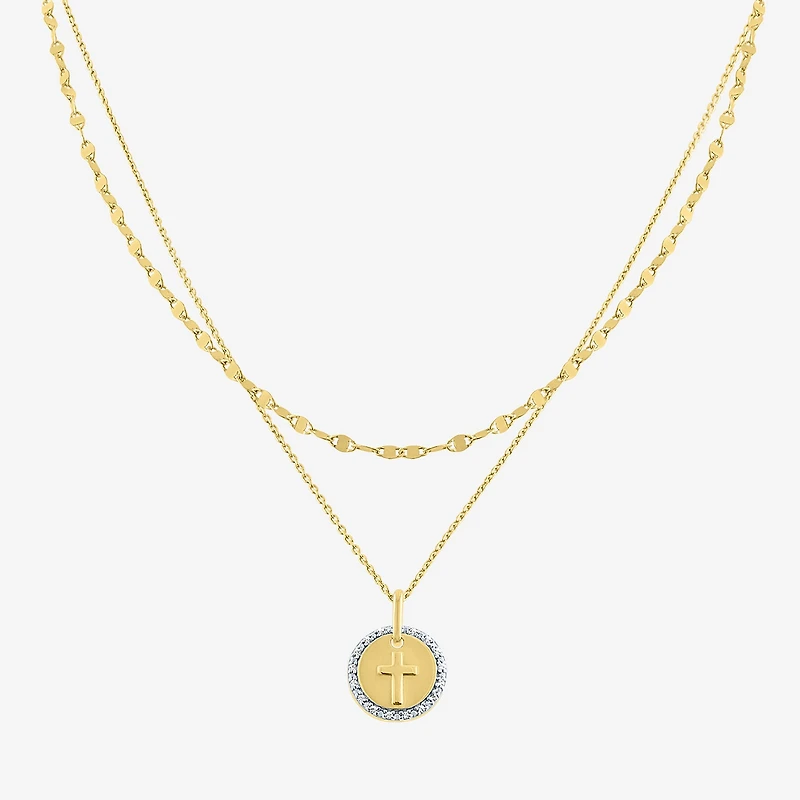YES, PLEASE! 2-pc. Diamond-Accent Necklace Set in 14K Gold Over Silver