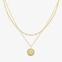 YES, PLEASE! 2-pc. Diamond-Accent Necklace Set in 14K Gold Over Silver