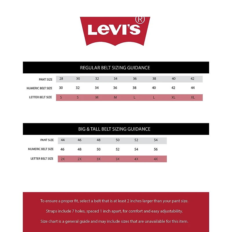 Levi's® Roller Buckle Mens Belt