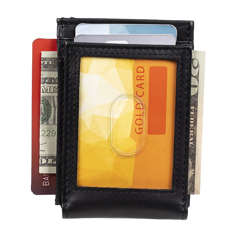 J. Ferrar Mens Magnetic Rfid Blocking Bifold Wallet