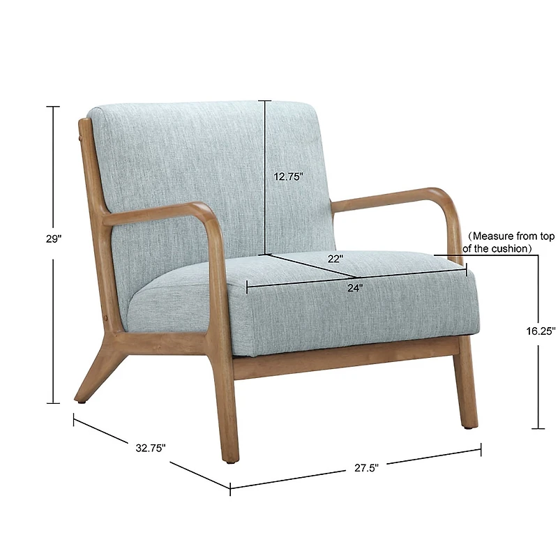 INK+IVY Novak Mid Century Modern Armchair