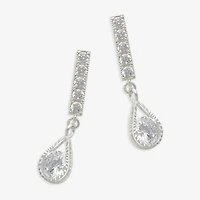 Mixit Womens Cubic Zirconia Hypoallergenic Drop Earrings