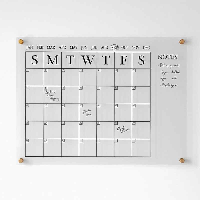 Martha Stewart Wall Calendar With Notes