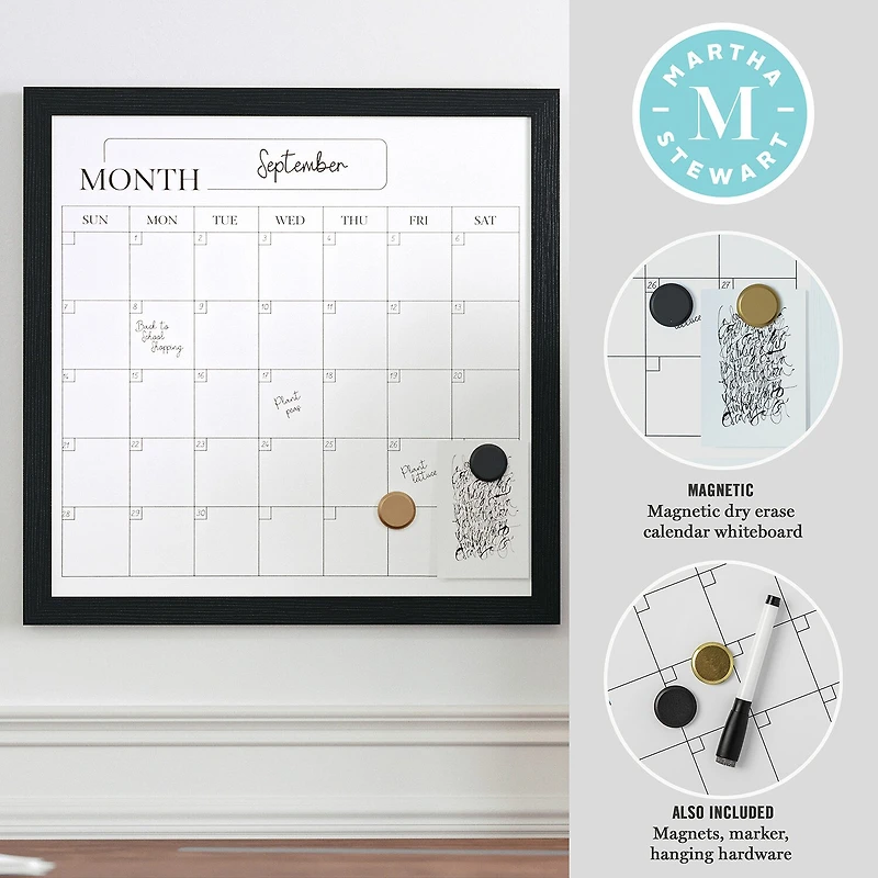 Martha Stewart 18x18 Inch Dry Erase Wall Calendar