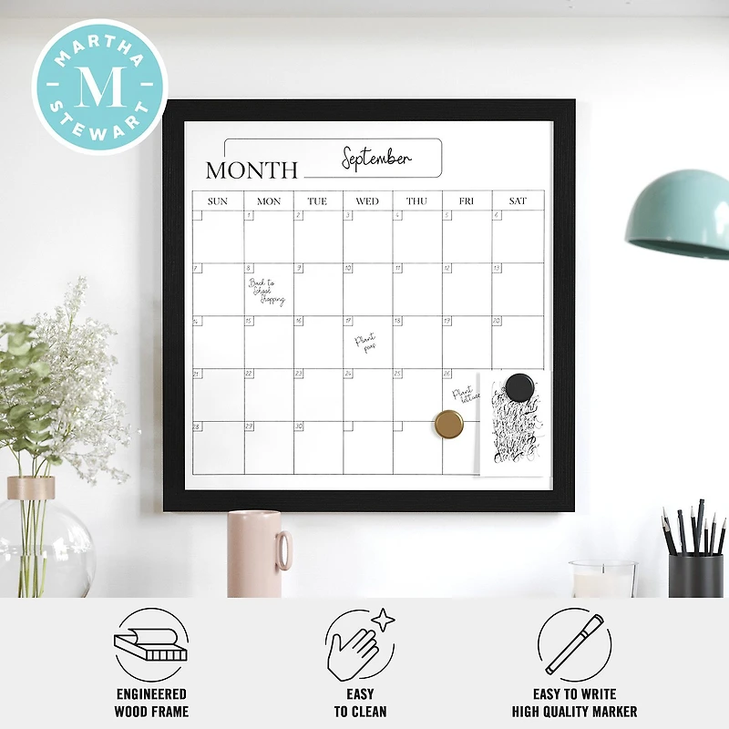 Martha Stewart 18x18 Inch Dry Erase Wall Calendar
