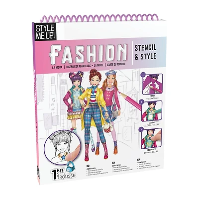 Style Me Up Fashion Stencil & Style Kids Art Kit 16-pc. Art Set