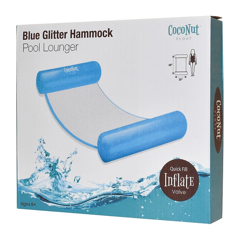 Coconut Float Glitter Hammock Pool Lounger Pool Float