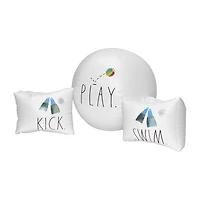Rae Dunn Swim Kick Play Water Wings N Beach Ball Pool Float