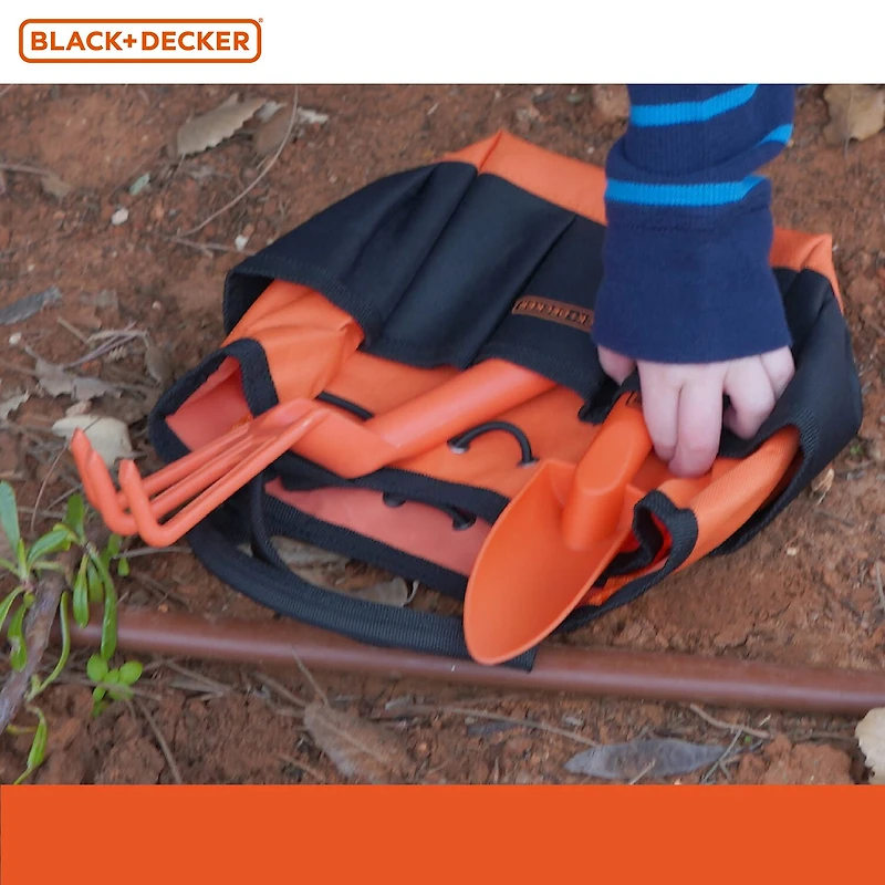 Black+Decker Gardening Hand Toolset For Kids 4-pc. Garden Toy