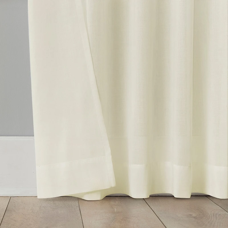 Archaeo Coralie Rod Pocket Sheer Single Curtain Panel